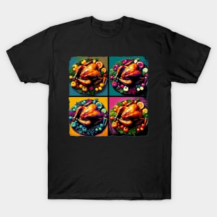 Pop Art Poultry: A Thanksgiving Turkey Extravaganza - Classic Christmas T-Shirt